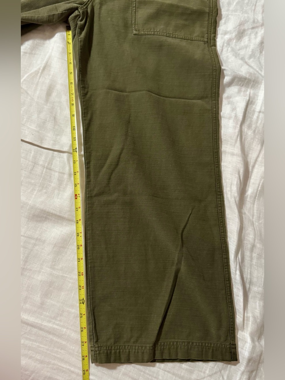 Lucky Brand Wide-Leg Utility Pants - Olive Green - Women’s Large - Picture 11 of 12